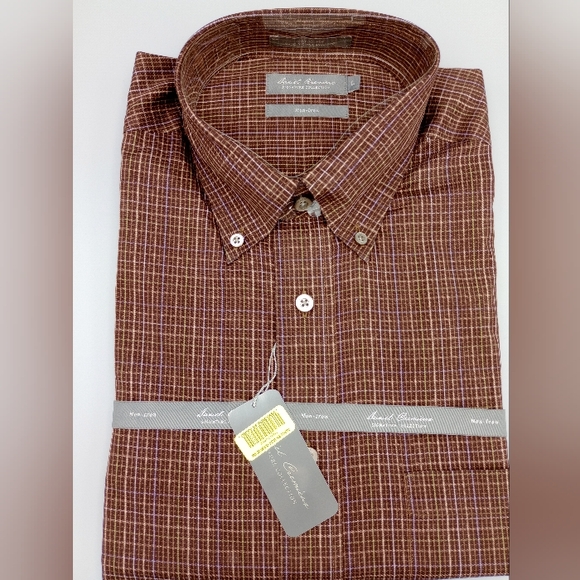 Daniel cremieux 100% cotton long sleeve men's size Large nwt - Picture 2 of 6